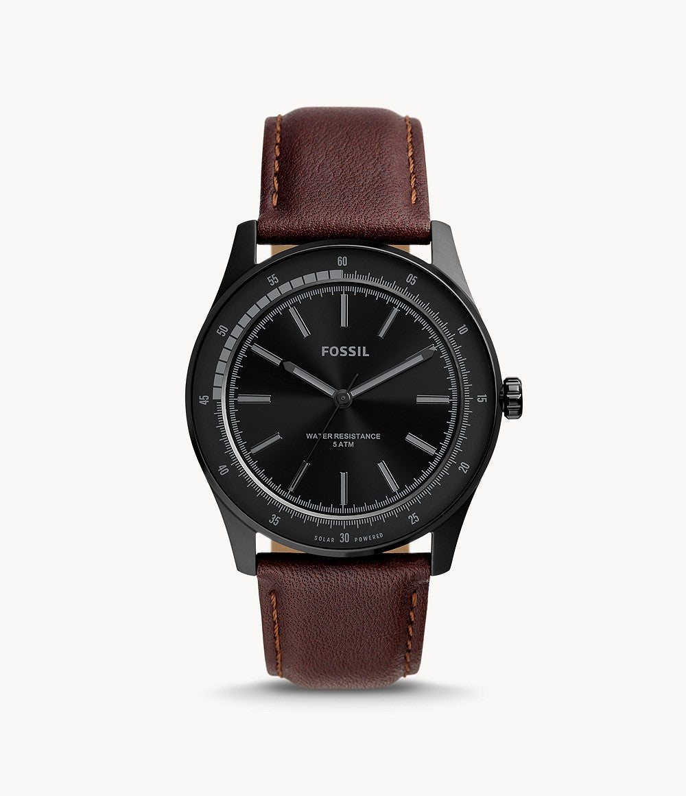 FOSSIL BQ2666 Sullivan Solar-Powered Brown Leather Watch 796483561700 FOSSIL BQ2666 Sullivan Solar-Powered Brown Leather Watch 796483561700